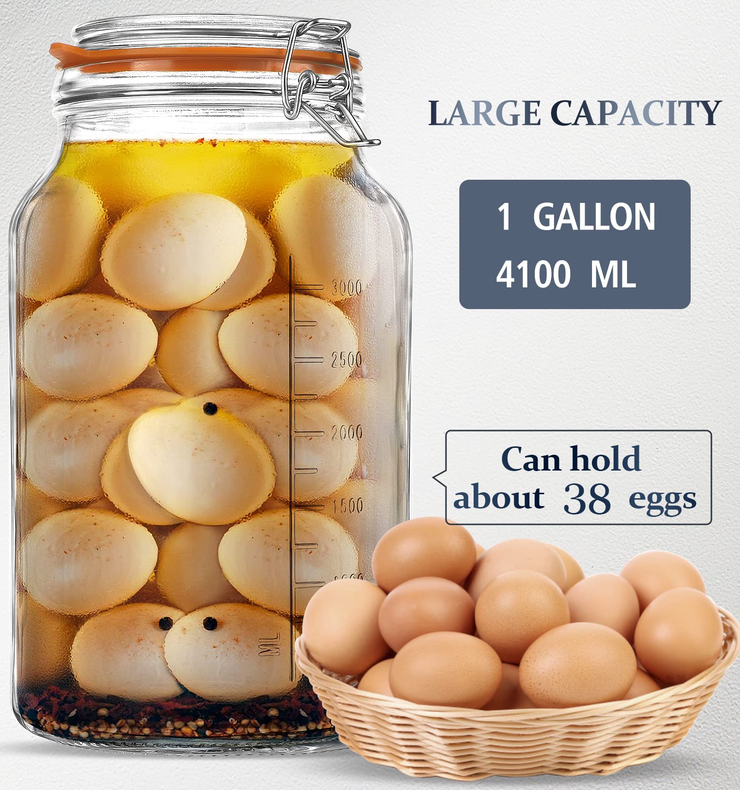 Folinstall food-grade BPA-free glass for safe, recyclable pantry storage.