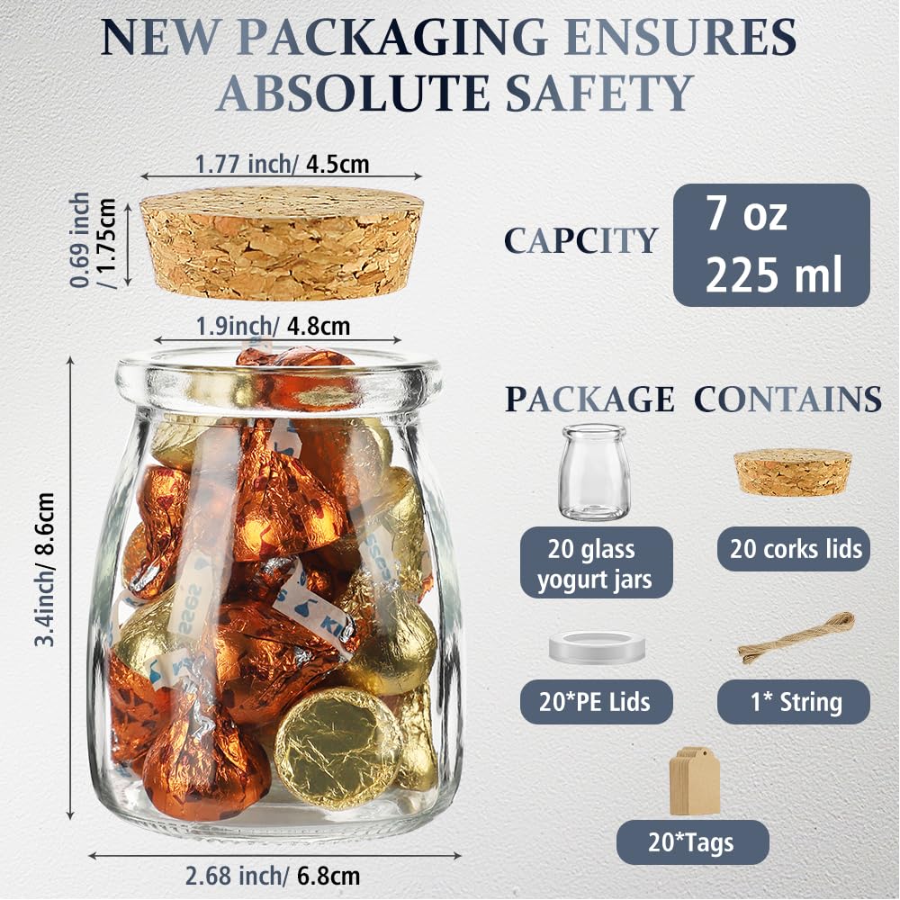 Folinstall jam jar 7oz for homemade spreads