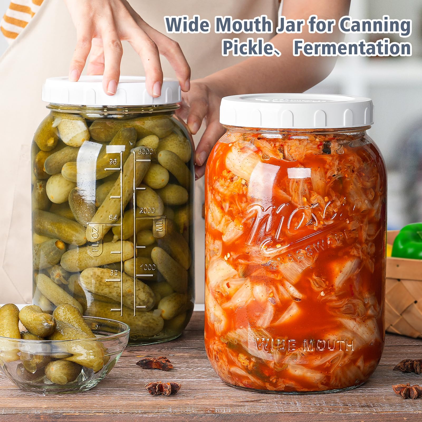 Folinstall jar shows measurement marks to read remaining capacity at a glance.