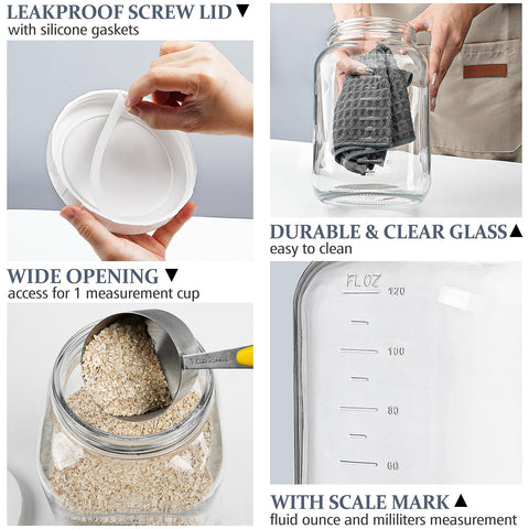 Folinstall jar with measurement marks for quick portioning