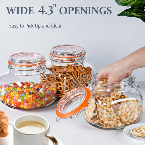 Folinstall square glass canisters two-pack optimize pantry layout and space.