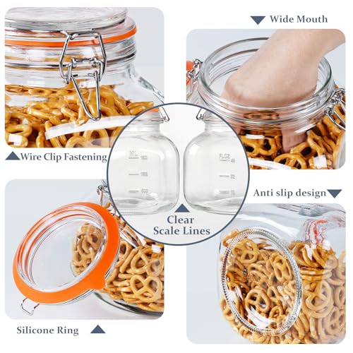 Folinstall wide-mouth 81oz jar for easy access to ingredients.