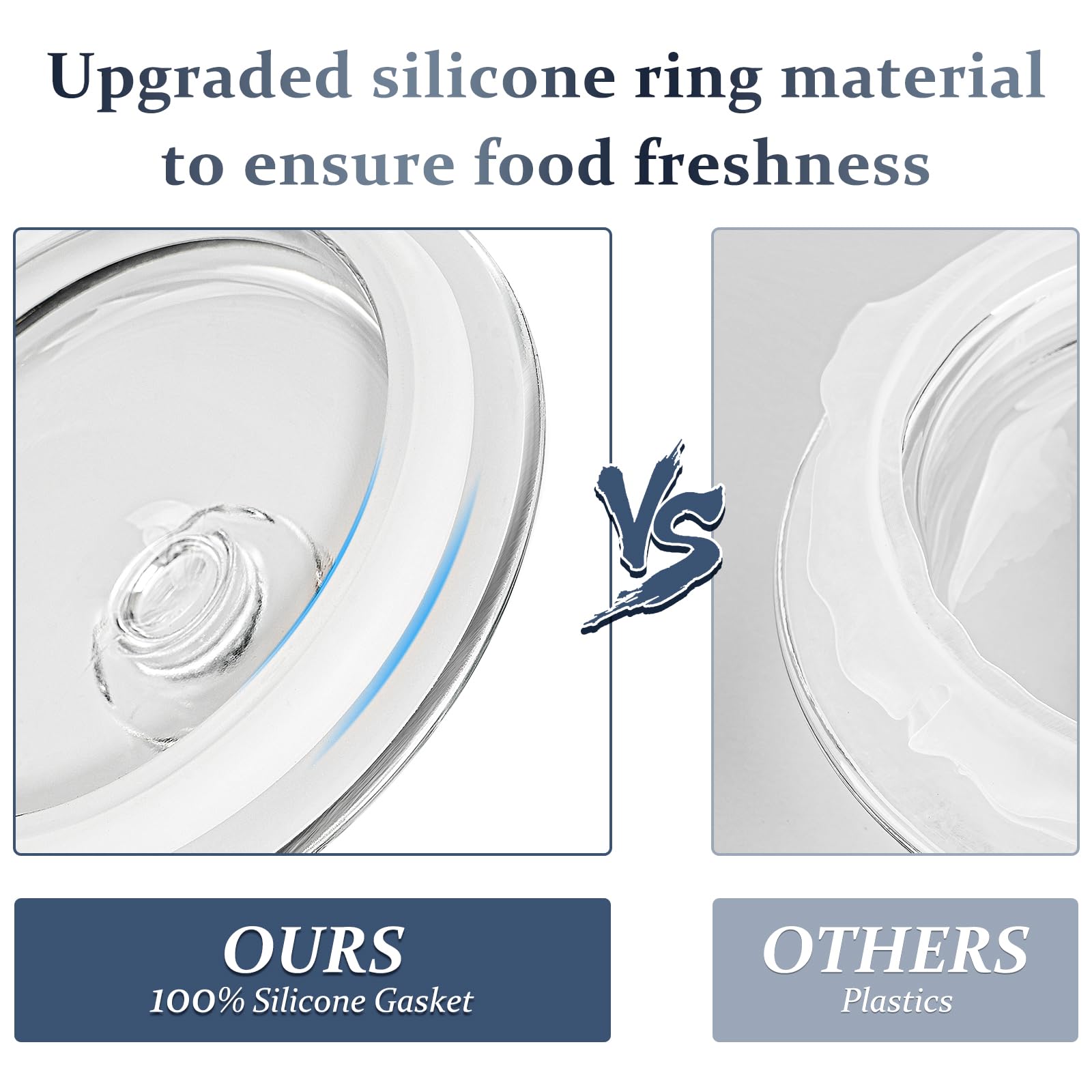 Folinstall wide-mouth apothecary jar ideal for easy scooping snacks.