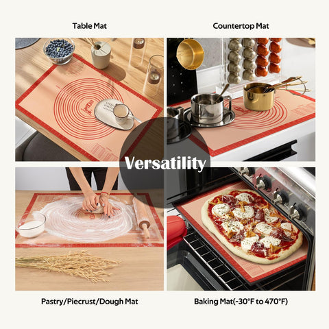 Folksy Super Kitchen fondant-ready mat helps smooth fondant work.