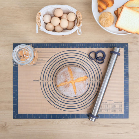 Folksy Super Kitchen dishwasher safe rolling pin for quick maintenance.