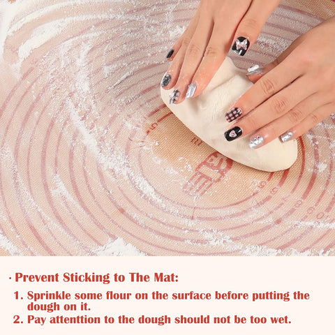 Durable silicone texture of Folksy Super Kitchen pastry mat