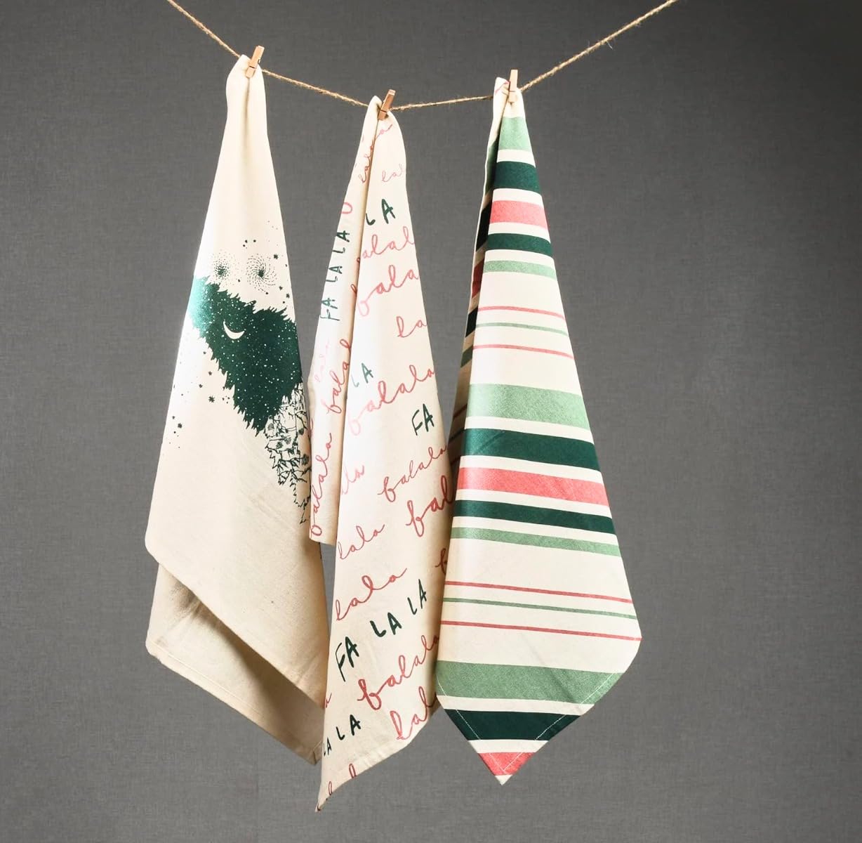 Folkulture cotton tea towels easy care and quick drying