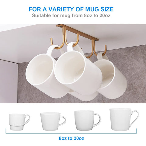 FOMANSH coffee mug holders iron design supports daily use with strength.