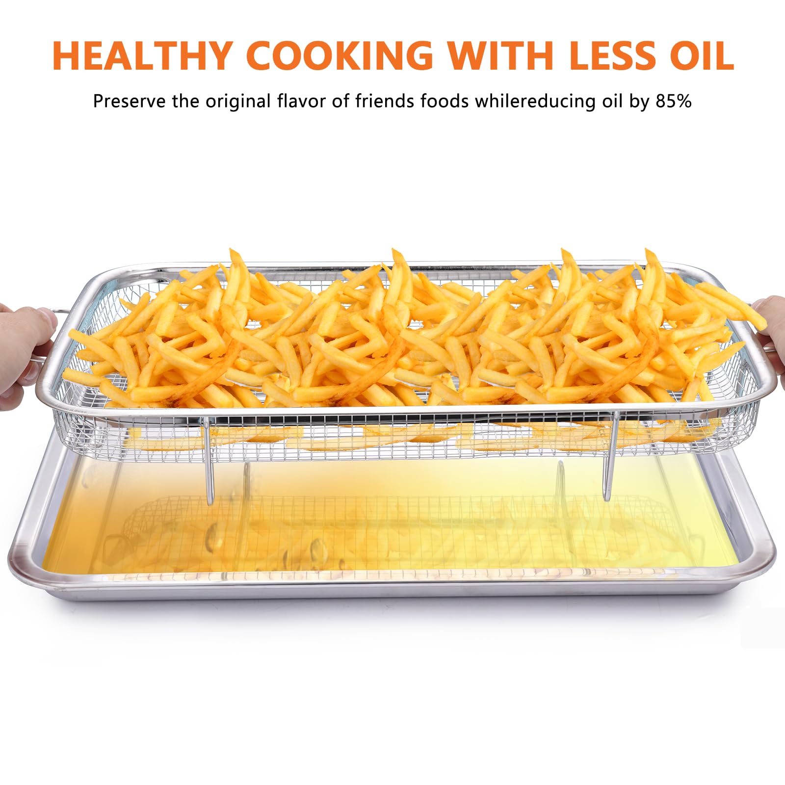 Fondpen oven rack is dishwasher-safe for quick cleaning.