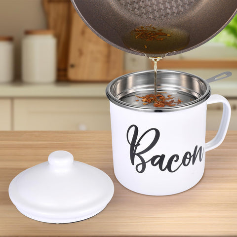 Fondpen white enamel design adds farmhouse charm to kitchen decor.