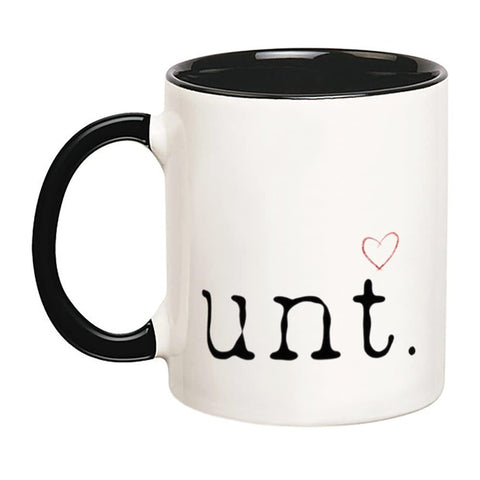 Fonhark Cunt Mug with heart design for bold morning rituals.