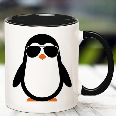 Fonhark Penguin Mug print on both sides for visibility from any angle