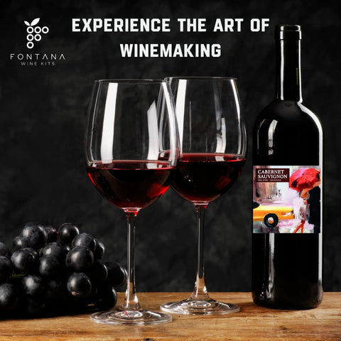 Customizable wine-making kit enabling flavor add-ins and personal touch.