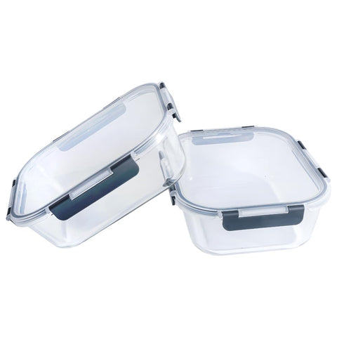 FOOD BOUTIQUE glass container in freezer suitable for batch prep.
