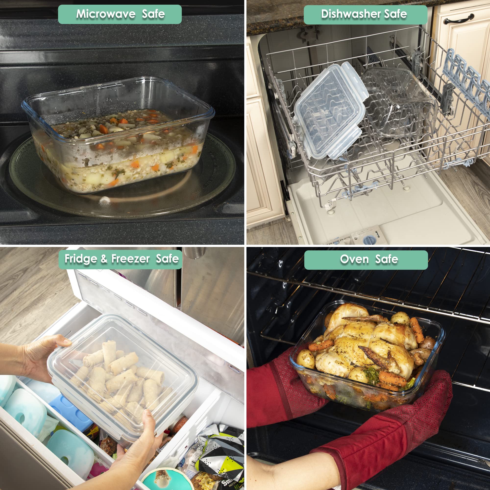 FOOD BOUTIQUE stackable design saves cabinet space