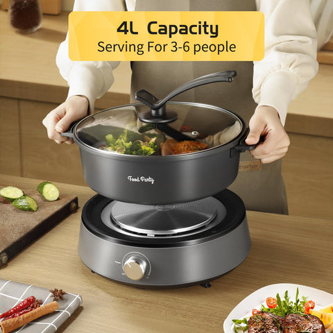 Food Party non-stick surface for safe cooking and easy release