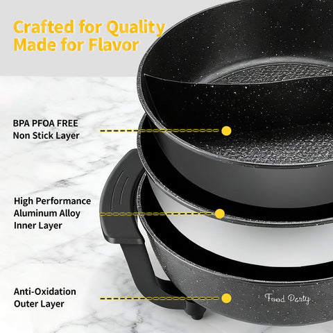Food Party hot pot 6L capacity ideal for family feasts
