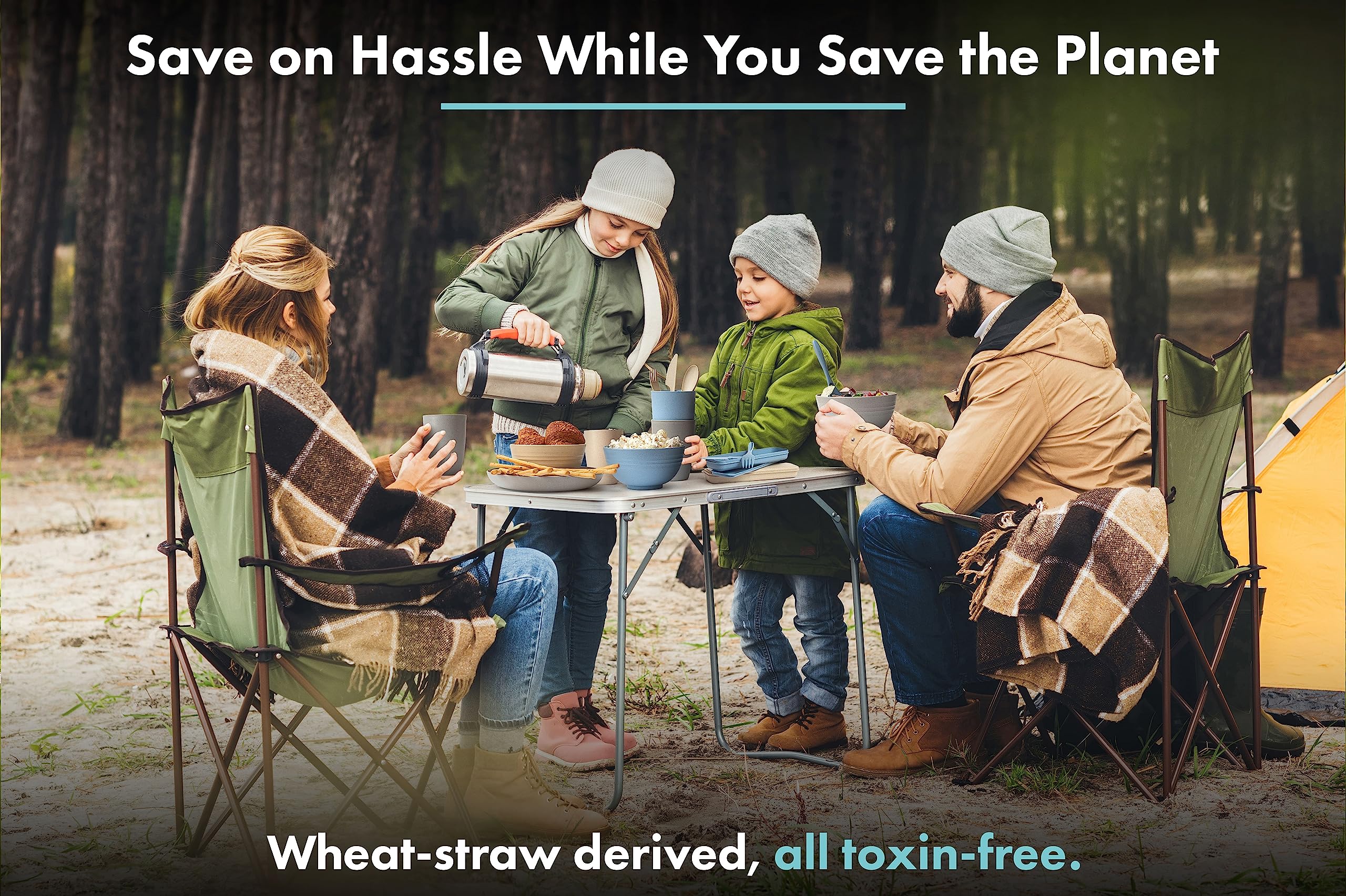 FOODLE set is lightweight and easy to carry on picnics.