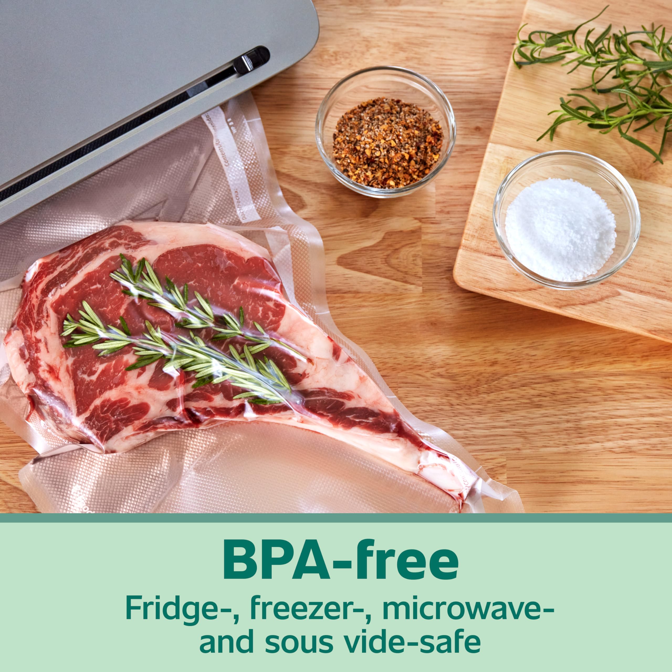 FoodSaver bags are microwave-safe and ready for sous vide.
