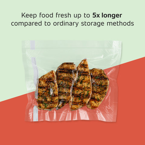 FoodSaver BPA-free vacuum seal bags are safe for raw and cooked foods.