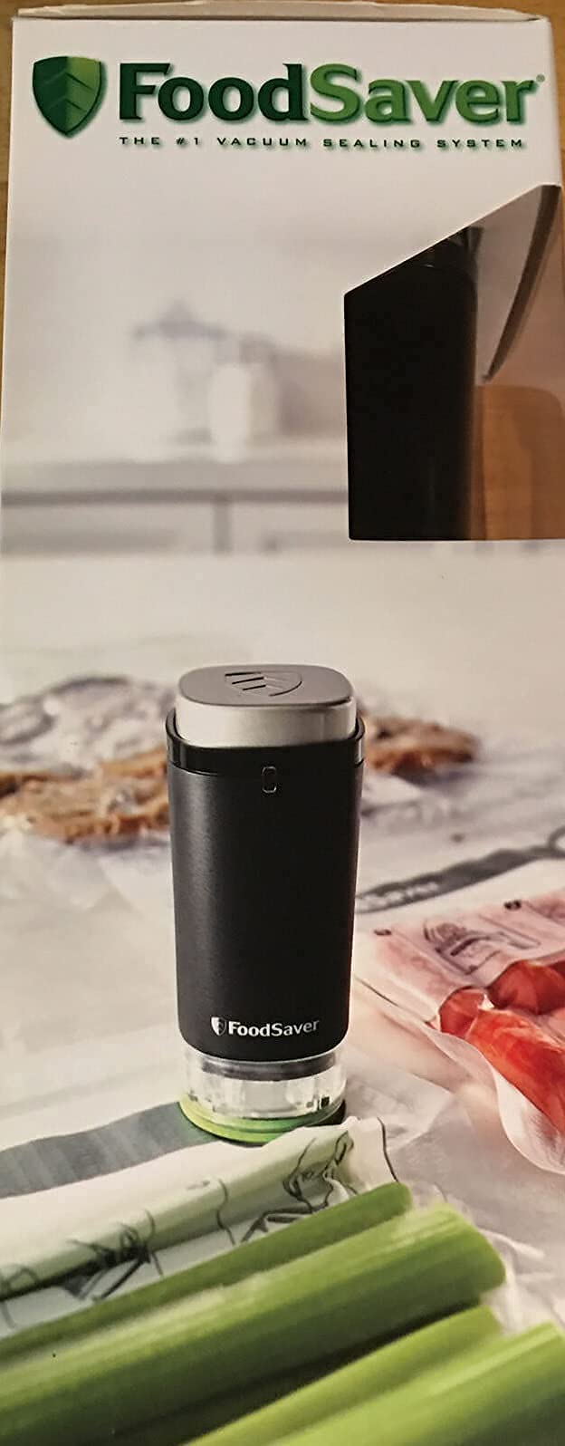  Foodsaver charging cord included for easy top-up power