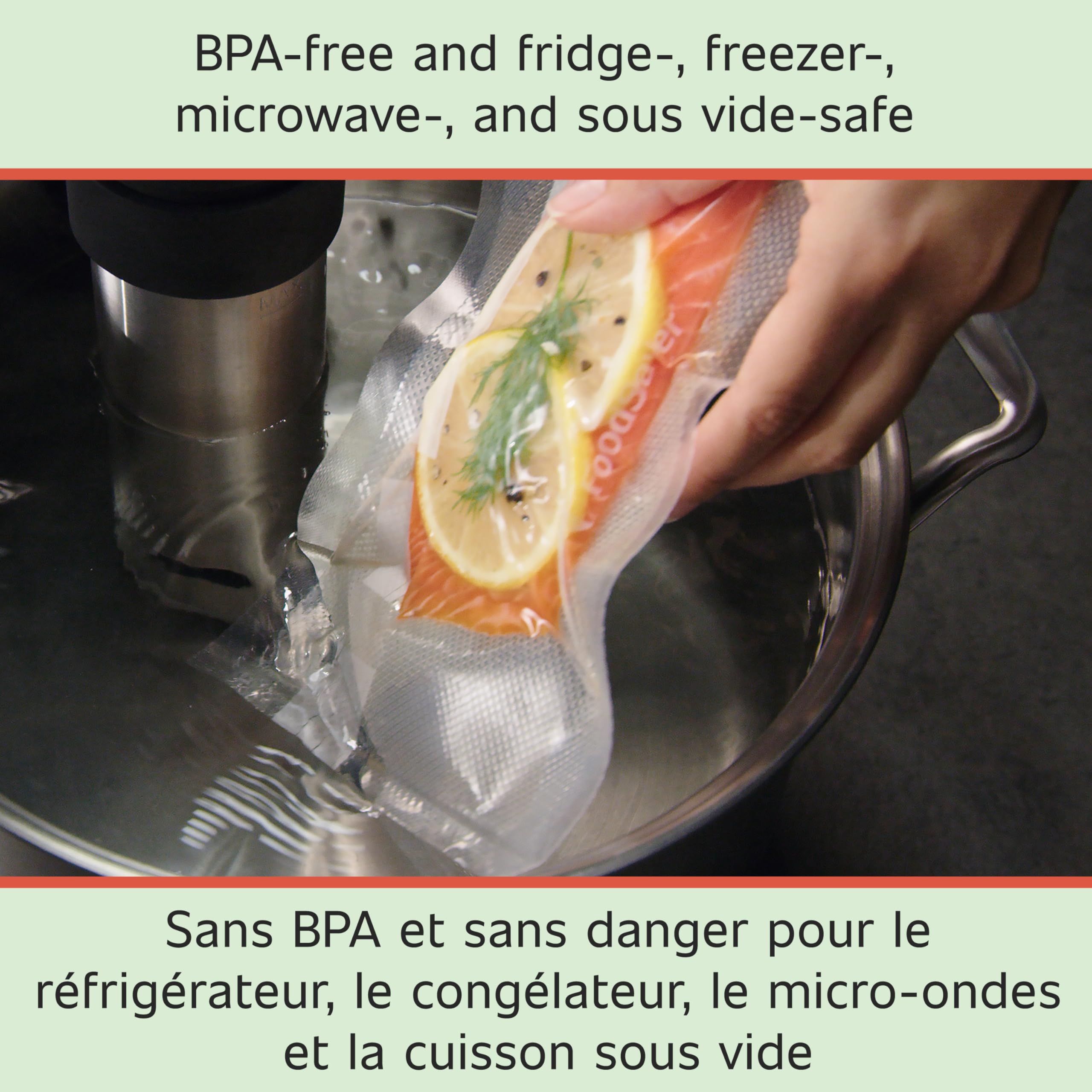 FoodSaver ThickShield multi-layer design removes air for lasting freshness