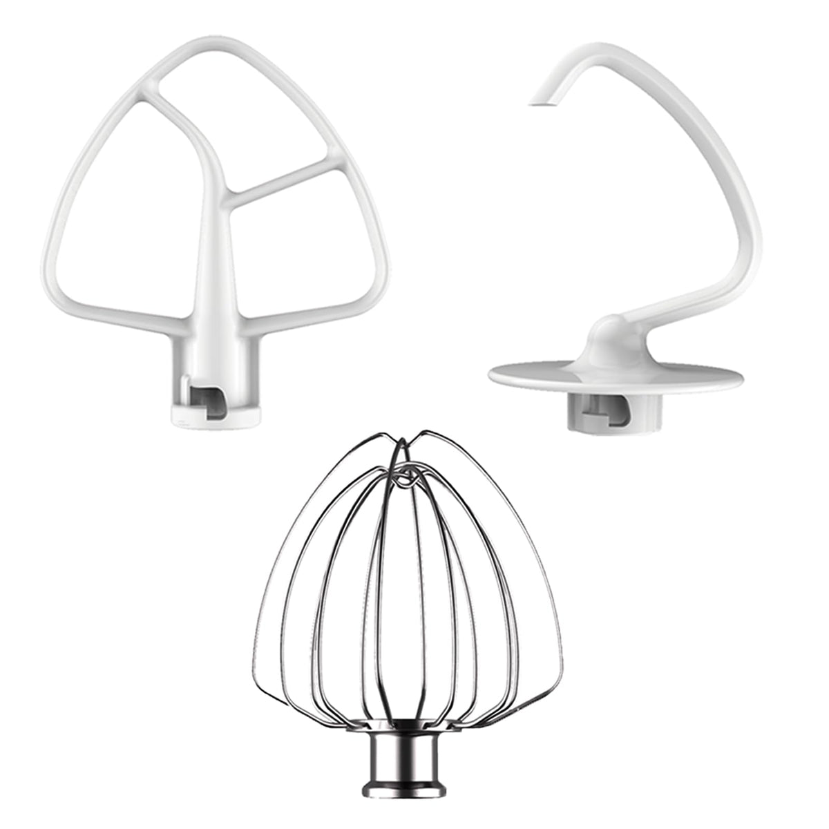 FOKIEE K45WW wire whip for KitchenAid stands, creates fluffy, glossy peaks.