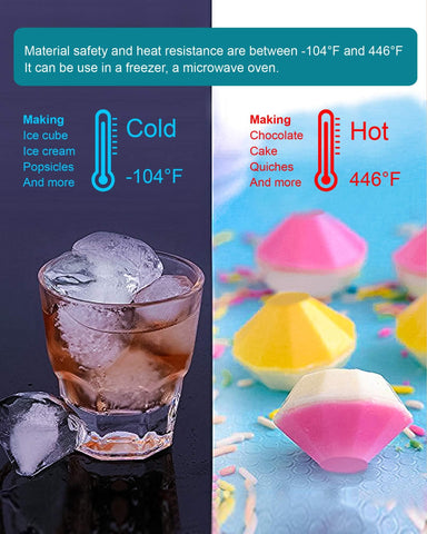 Foosi Diamond ice cubes ideal for whiskey and cocktails.