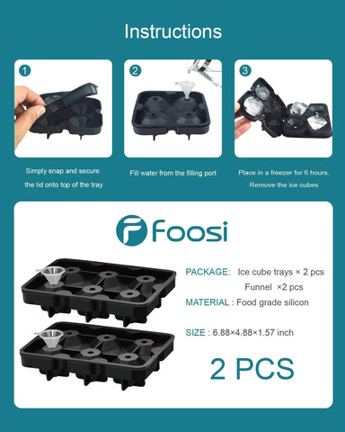 Foosi Dishwasher-safe mold for easy cleanup after use.