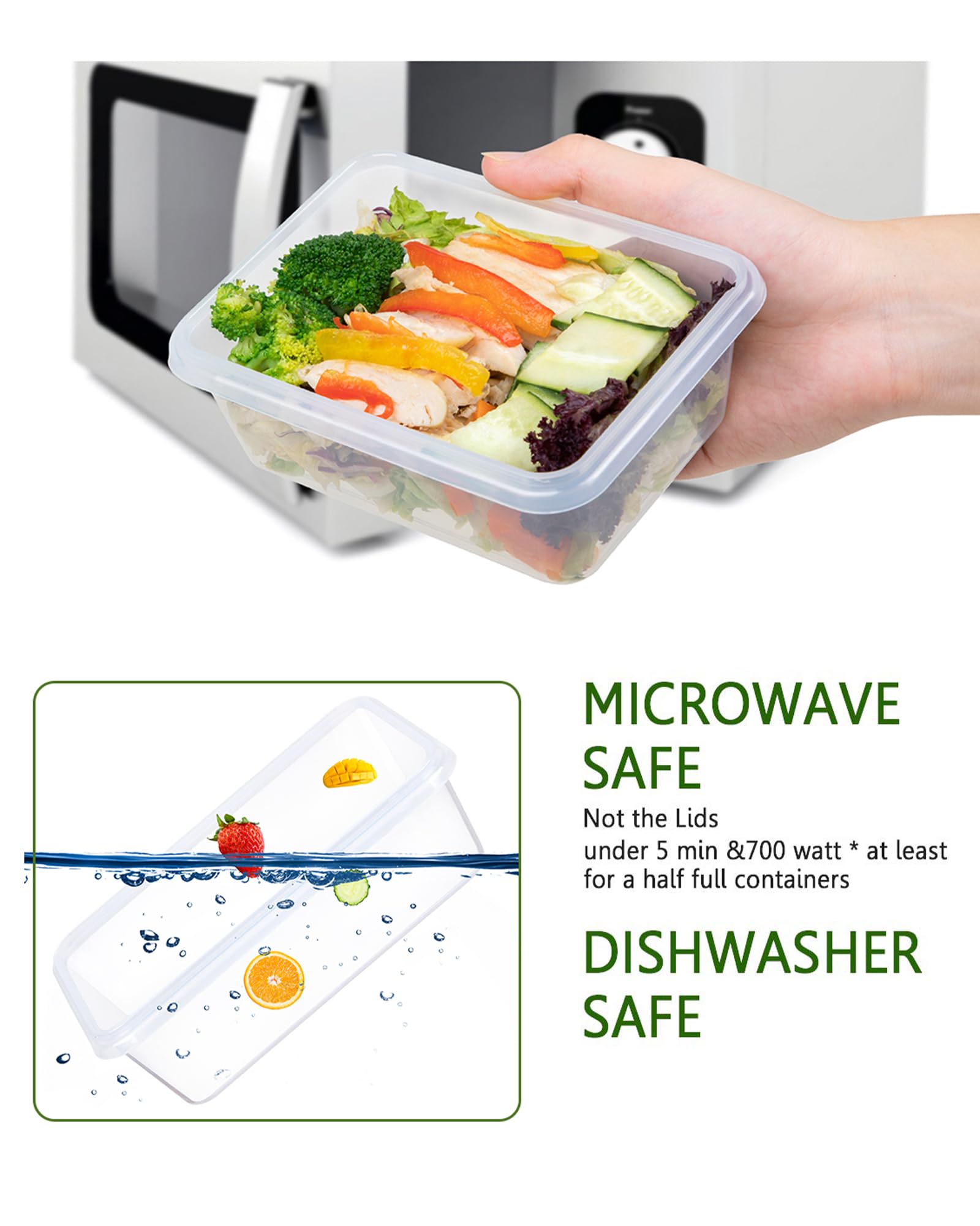 FOOYOO stackable design saves kitchen space and organizes the pantry