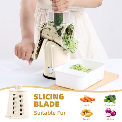 Fooyoubei hand crank operation offers controlled, mess-free prep.