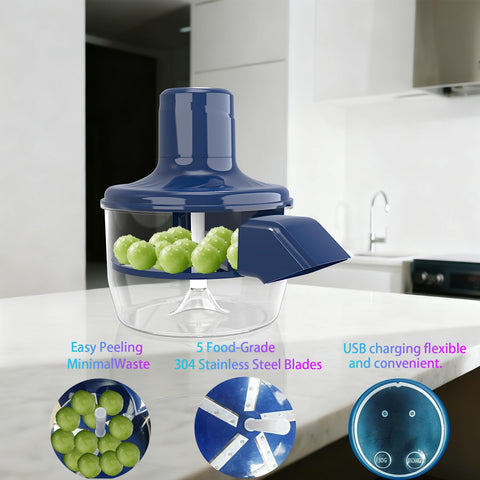 Fopudy rechargeable battery kitchen gadget enables cordless peeling.
