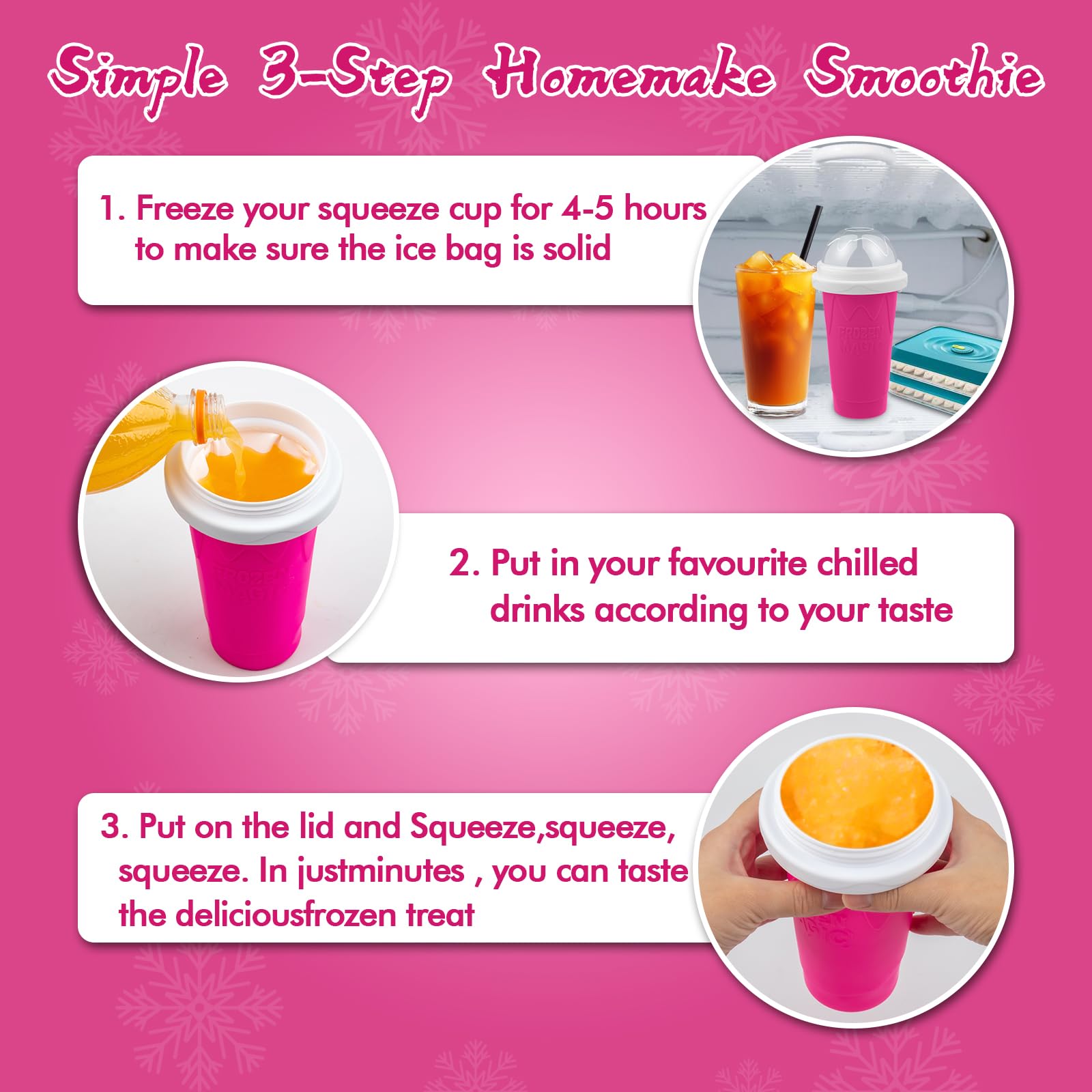 Fopudy Slushie Cup 2-in-1 spoon-straw for easy sipping during playtime.