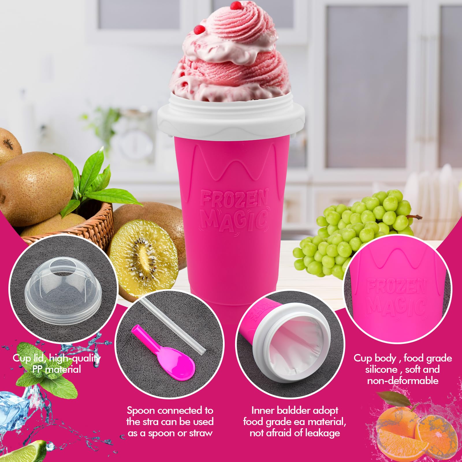 Fopudy silicone construction offers safe, durable material for kids and adults.