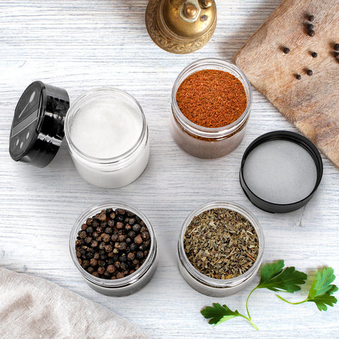 Foraineam multi-use storage jars for spices, cosmetics, beads