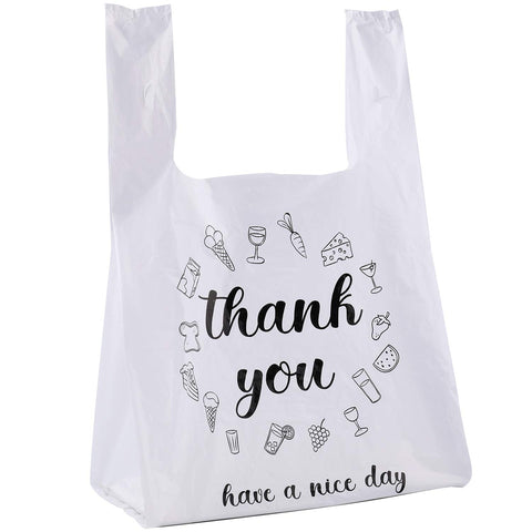 Foraineam 500 Ct bag front view with thank-you print for retail use