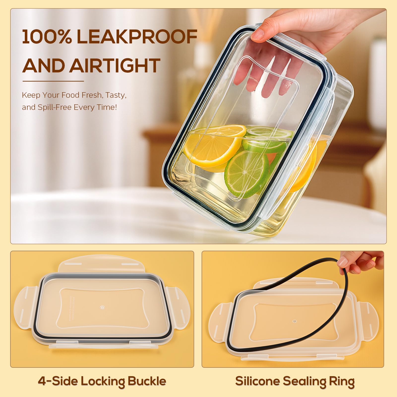 Forest Breathing freezer-safe and dishwasher-safe containers for easy cleanup.