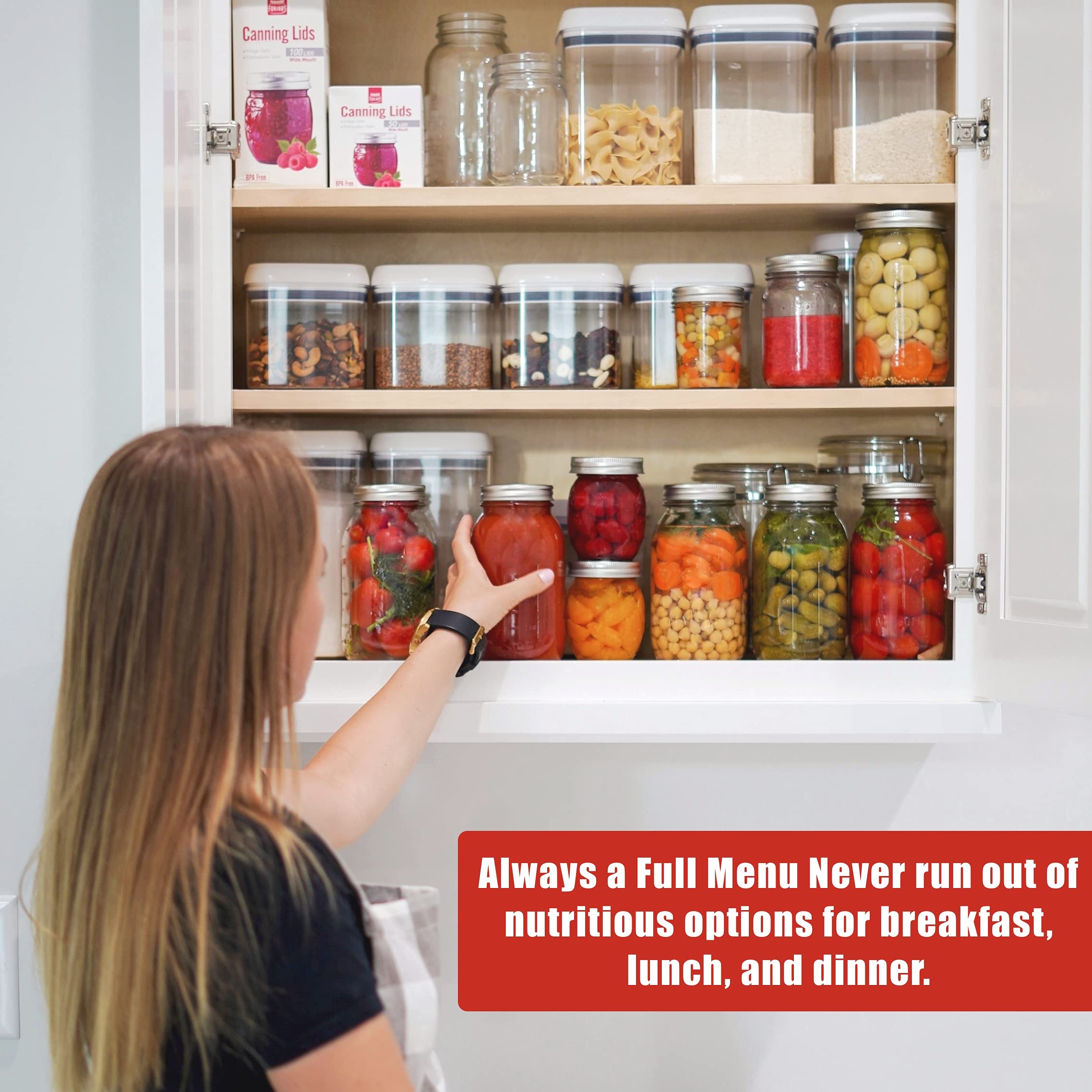 FORJARS blowout-resistant lids protect jars during transport and handling