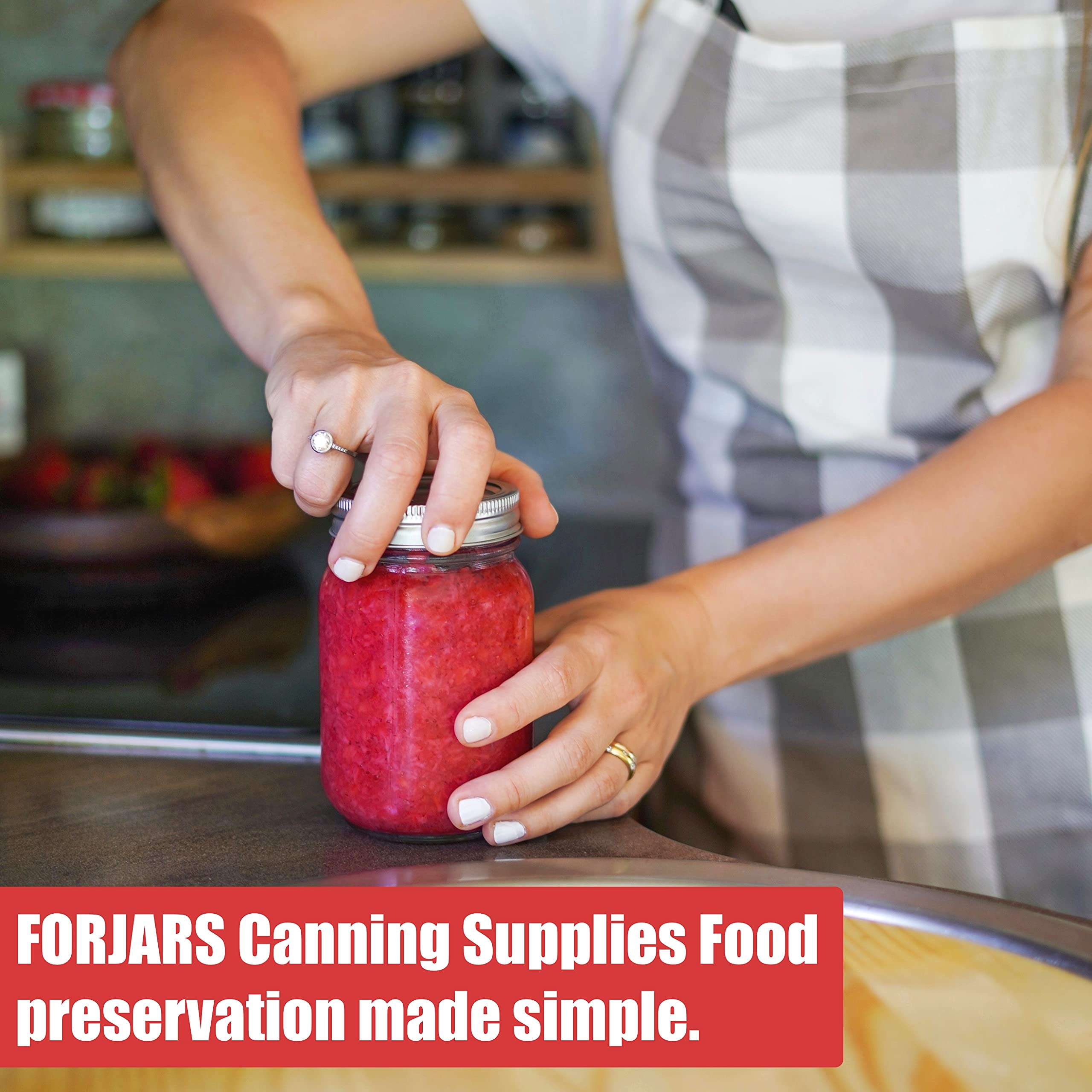 FORJARS food-grade metal lids ensure rust-free canning quality