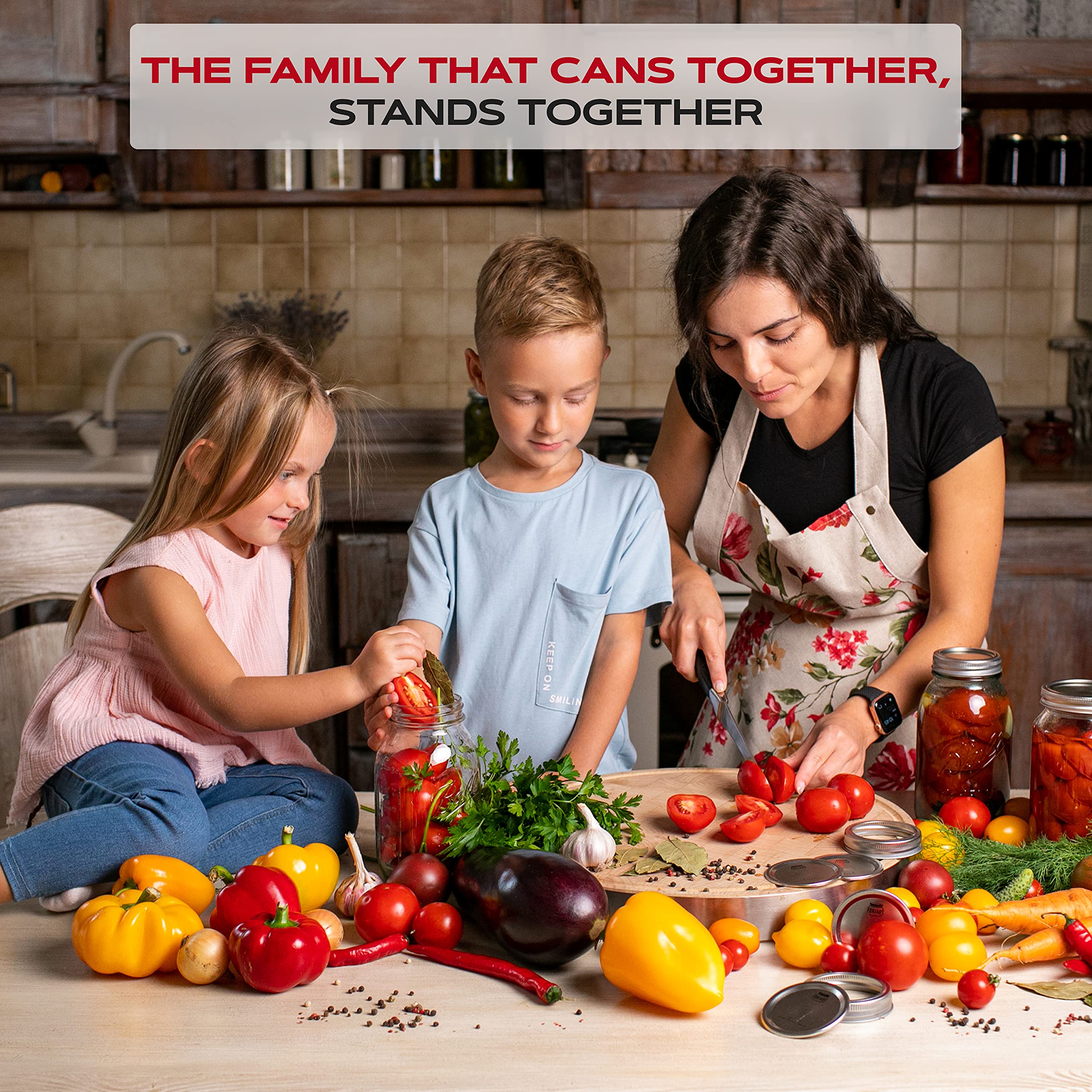 FORJARS kitchen-preservation lids are designed by canners for everyday jars.