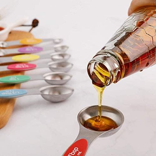 Forkmannie dual-sided spoons designed for dry and liquid ingredients, reducing spills.