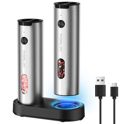 FORLIM electric grinder base with USB charging for easy, cordless use.