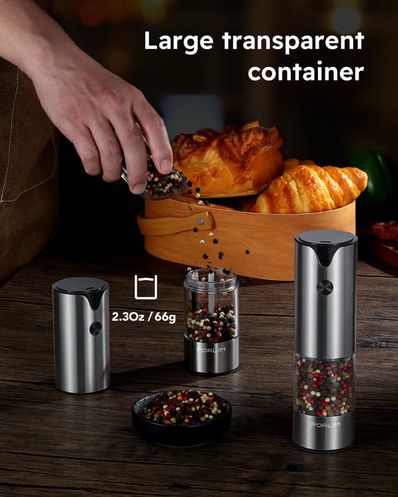 FORLIM adjustable coarseness dial highlights customizable grind.