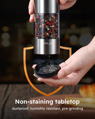 FORLIM electric grinder side view demonstrates one-handed operation ease.