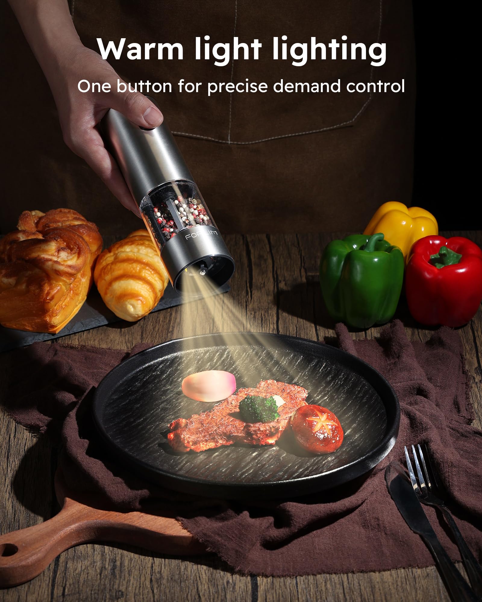 FORLIM USB Type-C charging ensures quick recharges.