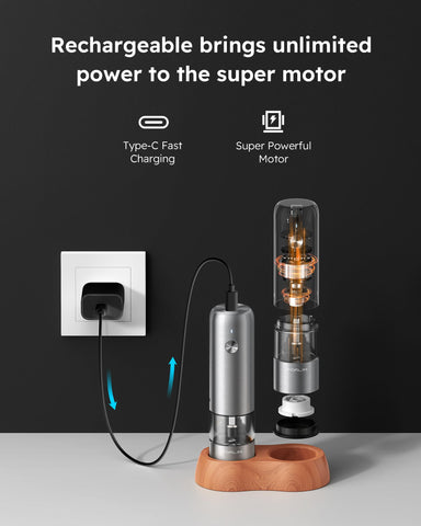 FORLIM mini grinder external adjustment for five grind levels