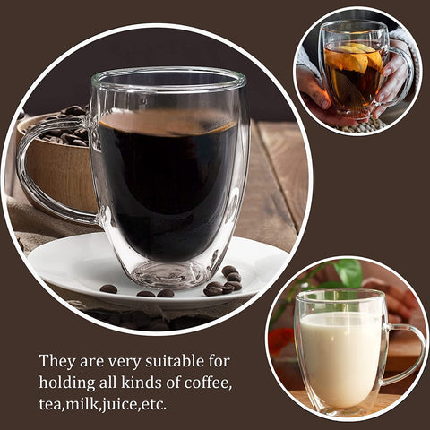 350ml and 450ml Fornzii mugs shown to suit different drinks.