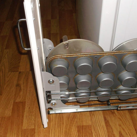 ForoGore chrome finish adds rust-proof shine to kitchen cabinets.