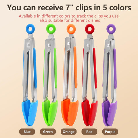 ForTomorrow 7-inch tongs ideal for bread, salad, and pasta.