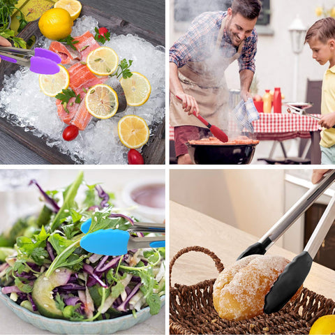 Dishwasher-safe ForTomorrow tongs with rust-free stainless steel core